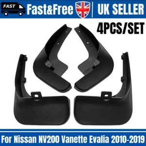 4PCS Mud Flaps Mudguards Splash Guards For Nissan NV200 Vanette Evalia 2010-2019 - Picture 1 of 10