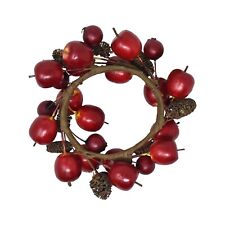 Autumn Apple Branch Candle Ring, 2-1/2-Inch