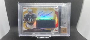 2014 Topps Finest Jumbo Relics Gold Refractor /50 Jimmy Garoppolo Rookie Auto RC - Picture 1 of 4
