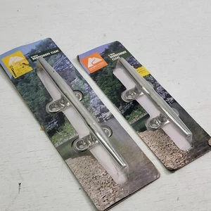 2- 6" & 8" Stainless Steel Open Base Marine Cleat Herreshoff Tie Off OEM Quality - Bild 1 von 4