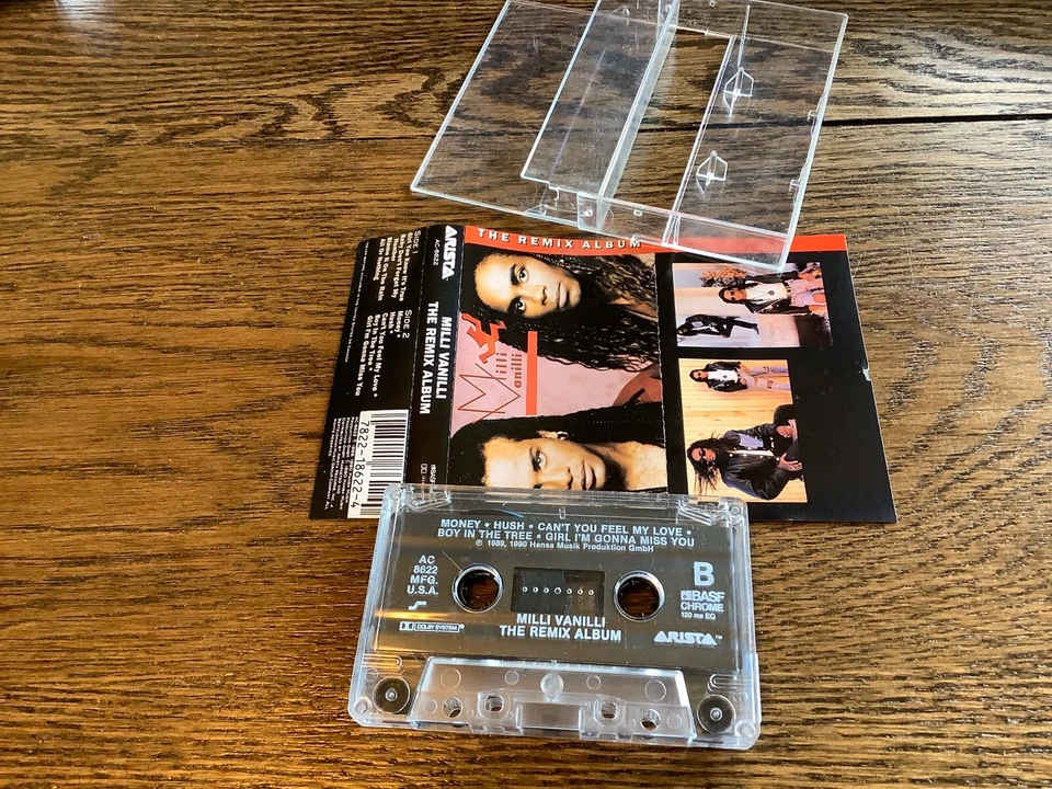 The Remix Album by Milli Vanilli USED Cassette May-1990 Arista HIP HOP FUN - Image 1 of 1