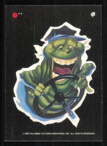 1989 Topps Ghostbusters II Stickers #1 Slimer Driving Bus