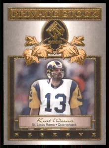 2000 Pacific Private Stock Reserve #17 Kurt Warner Rams - Picture 1 of 2