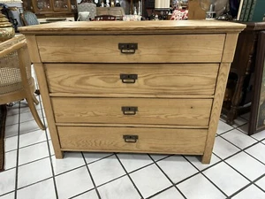 Kommode mit 4 Schubladen Bauernschrank Holzkommode Weichholz Antik Anrichte - Bild 1 von 16