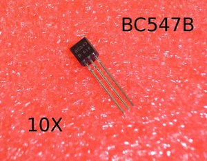 10x BC547B Transistor NPN 50V 100mA 0.1A Small Signal Transistor TO-92 - Imagen 1 de 1