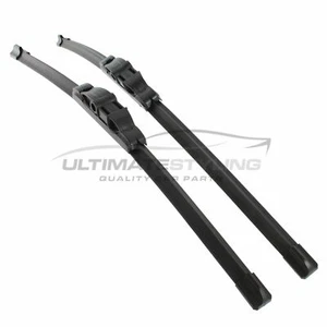 Front Windscreen Wiper Blades Pair Set Vauxhall Astra H Mk5 Twintop 2006-8/2011 - Picture 1 of 3