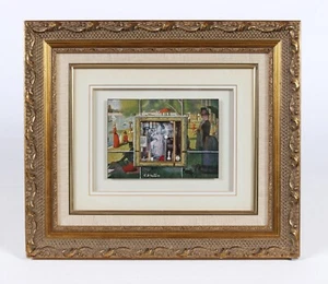 Mixed Media Acrylic Collage Roderick Slater Original Art 13x15" 3-D Framed NICE! - Picture 1 of 4