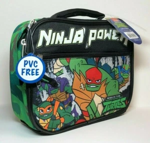 Ninja Power LUNCHBOX Teenage Mutant Ninja Turtles PVC Free Zipper Insulated NEW - Picture 1 of 7