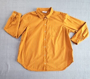 Blusa para mujer Old Navy 2XL naranja blanca a rayas camisa clásica dinero antiguo usada en excelente estado - Imagen 1 de 14