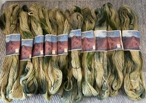 Araucania ATACAMA Yarn Color#504-Greens 50g/110yds 100% Alpaca Lot of 10 - Picture 1 of 4
