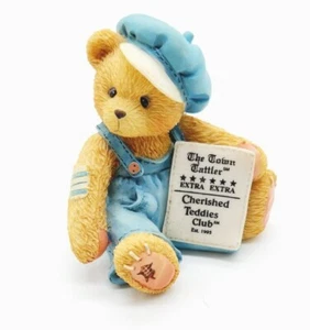 1994 Cherished Teddies CUB E. BEAR Charter Member Symbol of membership club blue - Picture 1 of 10