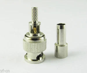 1 pieza Mini BNC Conector Coaxial Enchufe Ventana Macho para Cable G174 RG188 RG316 - Imagen 1 de 4