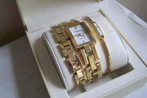 NEW Anne Klein New York Ladies Howlite Bracelet & Watch Set 12-7748HLST NWT - Picture 1 of 3