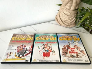 3 GREAT CARRY ON SPECIAL EDITION FILM DVDS REGION 2 MATRON, KHYBER & CONVENIENCE - Picture 1 of 2