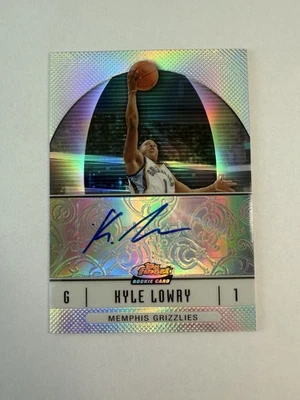 KYLE LOWRY 2006-07 Topps Finest REFRACTOR AUTO Rookie Card SP 76ers/Raptors - Image 1 of 2
