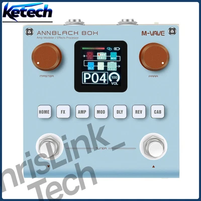 M-VAVE ANNBLACKBOX Multi Effects Pedal - Rechargeable, Electric Guitar/Bass Use - Image 1 of 4
