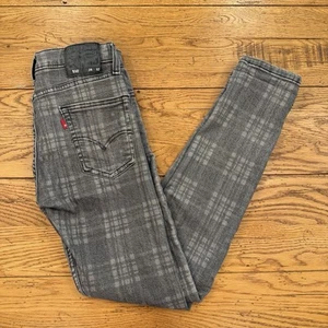 LEVIS 510 Skinny Fit Deathcap Plaid IMPRESIÓN LÁSER EDICIÓN ESPECIAL 28 x 32 - Imagen 1 de 8