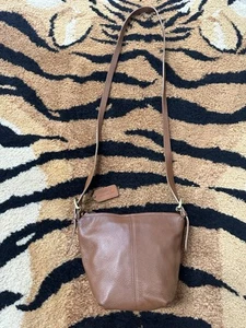 Vintage Coach 4130 MacDougal British Tan Leather Crossbody Bag Purse - Picture 1 of 21