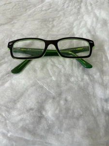 Ray-Ban RB1530 3665 Occhiali da Vista Bambini Rettangolari Nero Verde 48-16-130 Solo Montatura - Foto 1 di 11