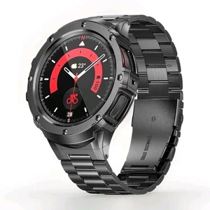 Suplink Stahlgehäuse / Band für Samsung Galaxy Watch 5 Pro 45mm (Space Gray) - Bild 1 von 12