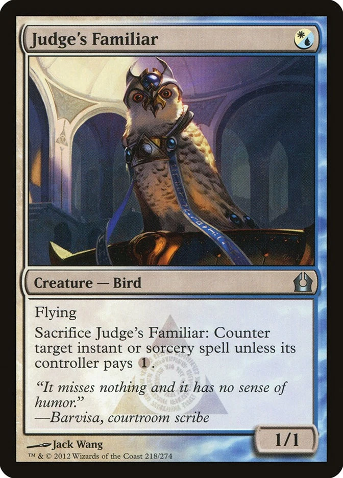 MTG Magic the Gathering Judge's Familiar (218/286) Return to Ravnica Spanish LP - Image 1 of 1