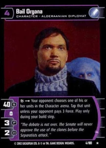 Star Wars TCG WOTC Attack Of The Clones Bail Organa (A) 4/180 - Picture 1 of 1