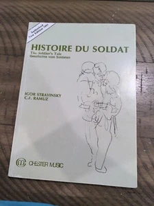 Histoire du Soldat von Igor Strawinsky, C.F. Ramuz 1987 Edition Chester Music - Bild 1 von 10
