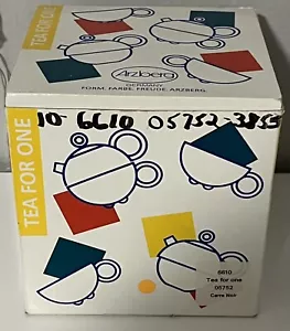 De colección Matteo Thun Fantasia Carre Noir Té Para Una Tetera Arzberg Alemania + Taza Raro - Imagen 1 de 10