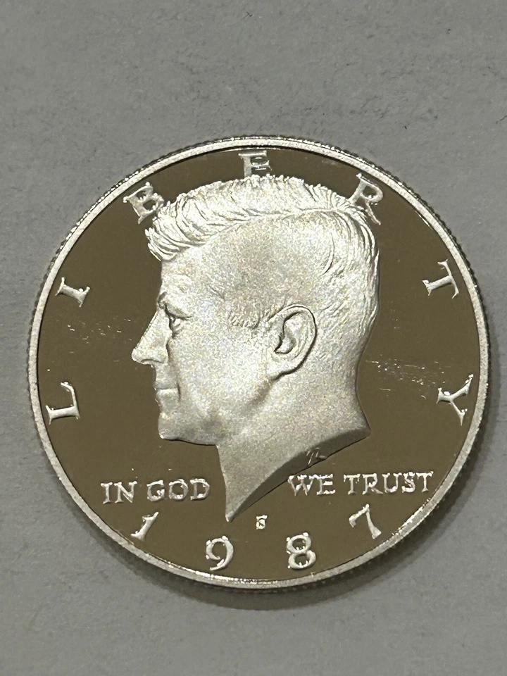 1987-S PROOF KENNEDY HALF DOLLAR With Die Chip Errors (#6) - Image 1 of 4