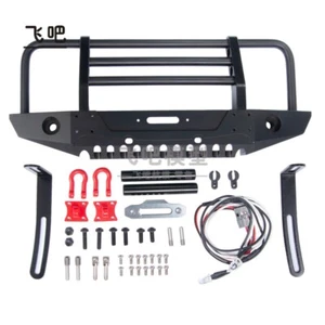 RC Crawler Car Steel Front Bumper Bull Bar With Shackles 1/10 RC4WD II D90 #1571 - Picture 1 of 3