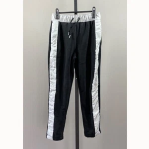 NEW Nike Pants Girls Medium Black Gray Fleece Athletic gym - Picture 1 of 12