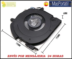 VENTILADOR NUEVO / FAN HP ZBOOK 15U G3 L22306-001 FAN41 - Imagen 1 de 1