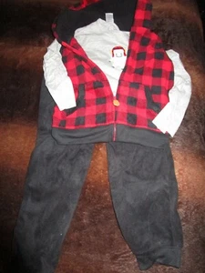 Just One You by Carters Boy's 3 piece Outfit Shirt Pants & Hoodie Vest 4T - Picture 1 of 5