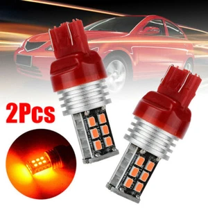 2Pcs T20 7443 15 Red LED Dual Filament Car Brake Stop Tail Light Lamps Bulbs 12V - Picture 1 of 13
