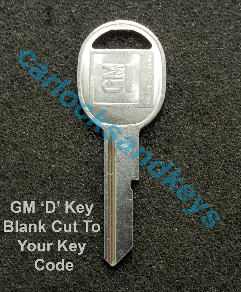 1976, 1980, 1987-1990 Buick Electra OEM GM 'D' Key Blank Cut To Your Key Code - Image 1 of 1