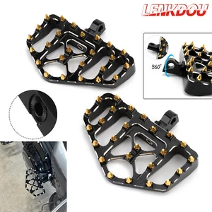 CNC Cut MX Style Foot Pegs Floorboards For Harley Touring Softail Dyna Sportster - Bild 1 von 8