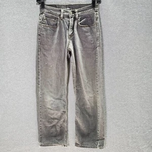Levis Boys Jeans 12 Slim 24x36 Gray 550 Relaxed Fit Mid Rise Charcoal - Picture 1 of 9