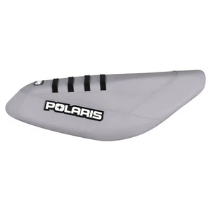 Polaris Pro RMK 2013-21 Seat Cover Axys SKS Assault ALL SILVER BLACK RIBS #308 - Picture 1 of 5