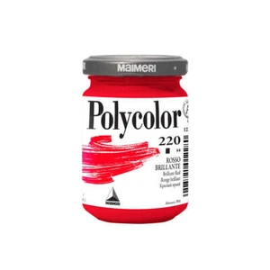 COLORE ROSSO BRILLANTE POLYCOLOR MAIMERI 140 ML. - Foto 1 di 1