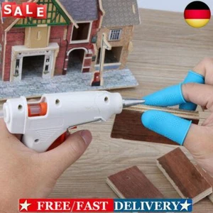 Rutschfeste Heißklebepistolen-Fingerkappen, Silikon-Fingerschutzhülle (blau, 3 S - Afbeelding 1 van 8