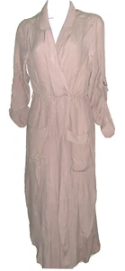 NWT Bardot Khaki Viscose Camp Midi Shirt Dress XS - Picture 1 of 6