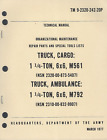Historisches Buch LKW, Fracht, 1 1/4 Tonne, M561, ""Gammaziege"", Einheit Wartungsteile