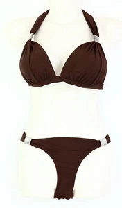 Neckholderbikini Gr. 34 (70) C Braun Damen Schwimmanzug Bademode Neu* - Bild 1 von 1