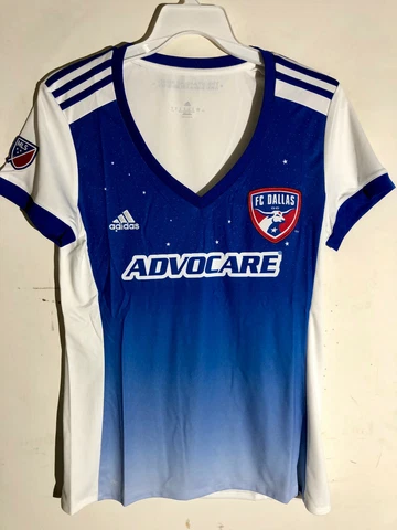 Adidas Women's MLS Jersey Dallas FC Team Blue sz XL Cover