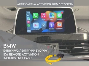 BMW Apple CarPlay Activation ID6 EntryNav Entry Evo UK Small Screen 6.5" WAY MAP - Picture 1 of 2
