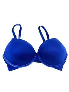 Victoria's Secret Bra Body by Victoria Padded Perfect Shape 32DD Blue Velvet - Picture 1 of 6