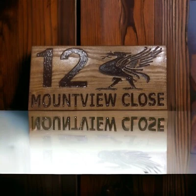 Letrero de casa personalizado números de puerta placas de dirección Liverpool Foto 1 de 4