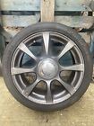 X1 16” Fiat 500 Abarth Turismo Alloy Wheel With Centre Cap Grey With Tyre Ar1