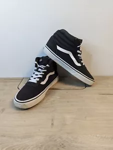 Vans Mens Sk8 Hi 500714 Black Casual Shoes Sneakers Size men's 7 Womens 8.5 - Picture 1 of 9