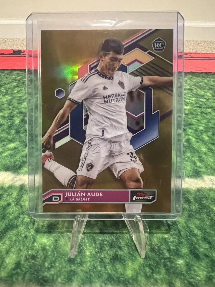 2023 Topps Finest MLS - Gold Refractor #79 Julian Aude /50 (RC) - Image 1 of 1